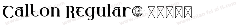 Calton Regular字体转换